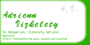 adrienn vizkelety business card